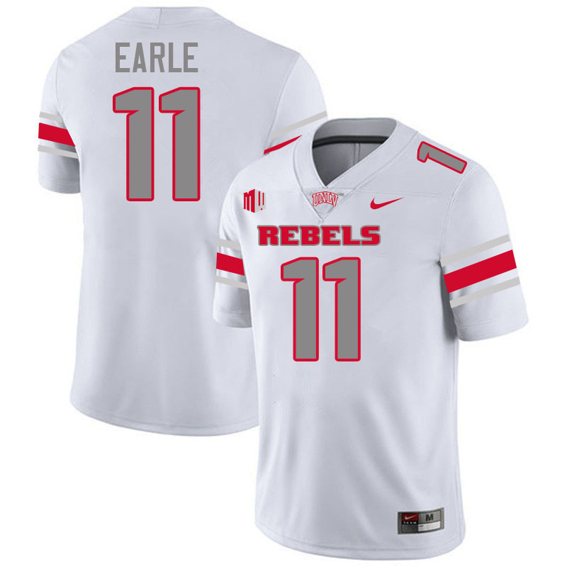 UNLV Rebels #11 JoJo Earle College Football Jerseys,Uniforms-White
